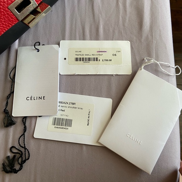 Celine trapeze with strap tricolor - Picture 3 of 13